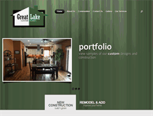 Tablet Screenshot of greatlakecustomhomes.com